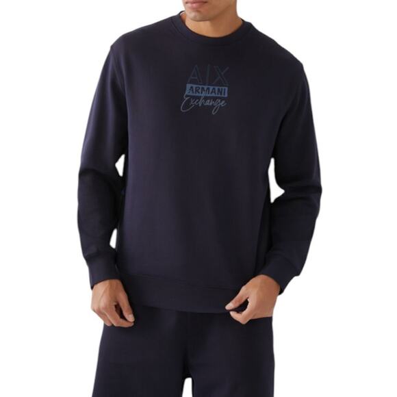 New Men’s Armani Exchange Digital Desert AX Logo Sweatshirt Size XS - Picture 1 of 8